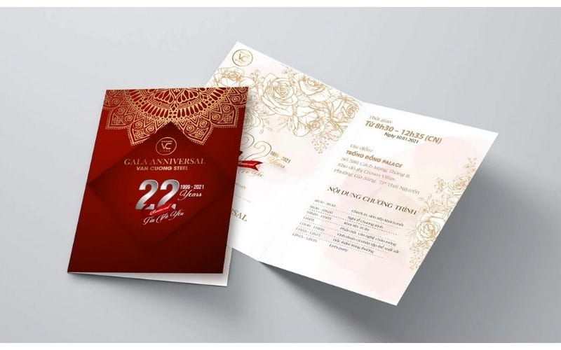 Lưu ý khi thiết kế thiệp mời tất niên